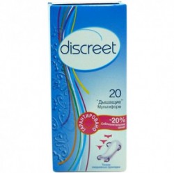 Прокладки женские ежедневные, Discreet (Дискрит) 20 шт дышащие