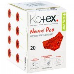 Прокладки женские ежедневные, Kotex (Котекс) 20 шт нормал део с алоэ вера