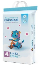 Подгузники 52 шт. Emmy Premium Классик 9-13 кг р. L
